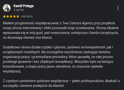 Opinia - Kamil Potęga