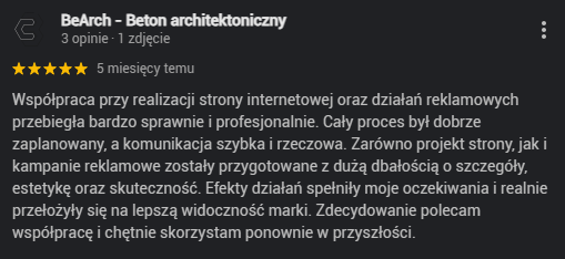 Opinia - BeArch